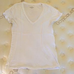J. Crew Factory Vintage Cotton Tee T Shirt White M